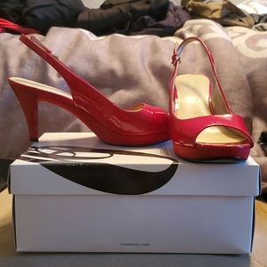 Red Nine West heels